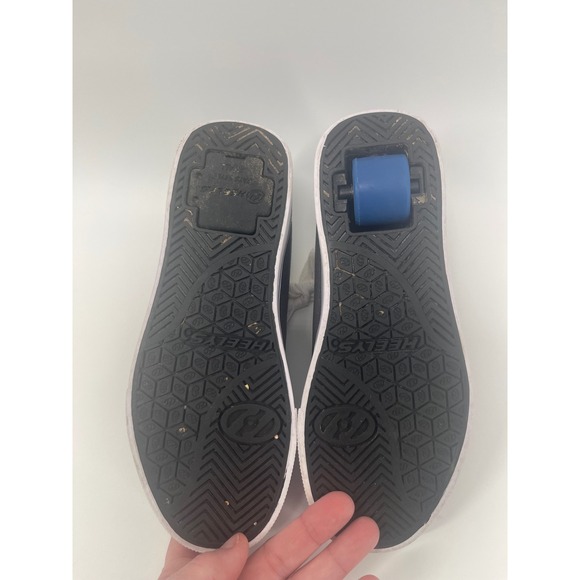 Heelys Pro 20 Charcoal Grey Blue Skate Shoes Youth Size 3 Wheeled Sneakers - Picture 5 of 6